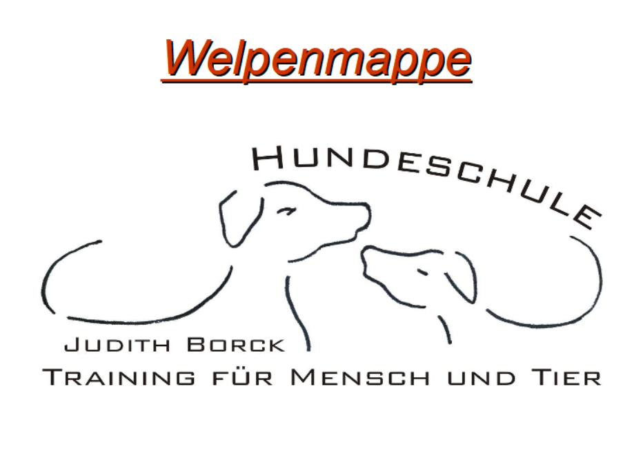 Leseprobe - Welpenmappe
